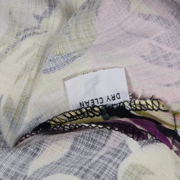 Tommy Bahama Silk Tank Top S Black Tropical Floral Print Resort Sleeveless - Picture 10 of 10